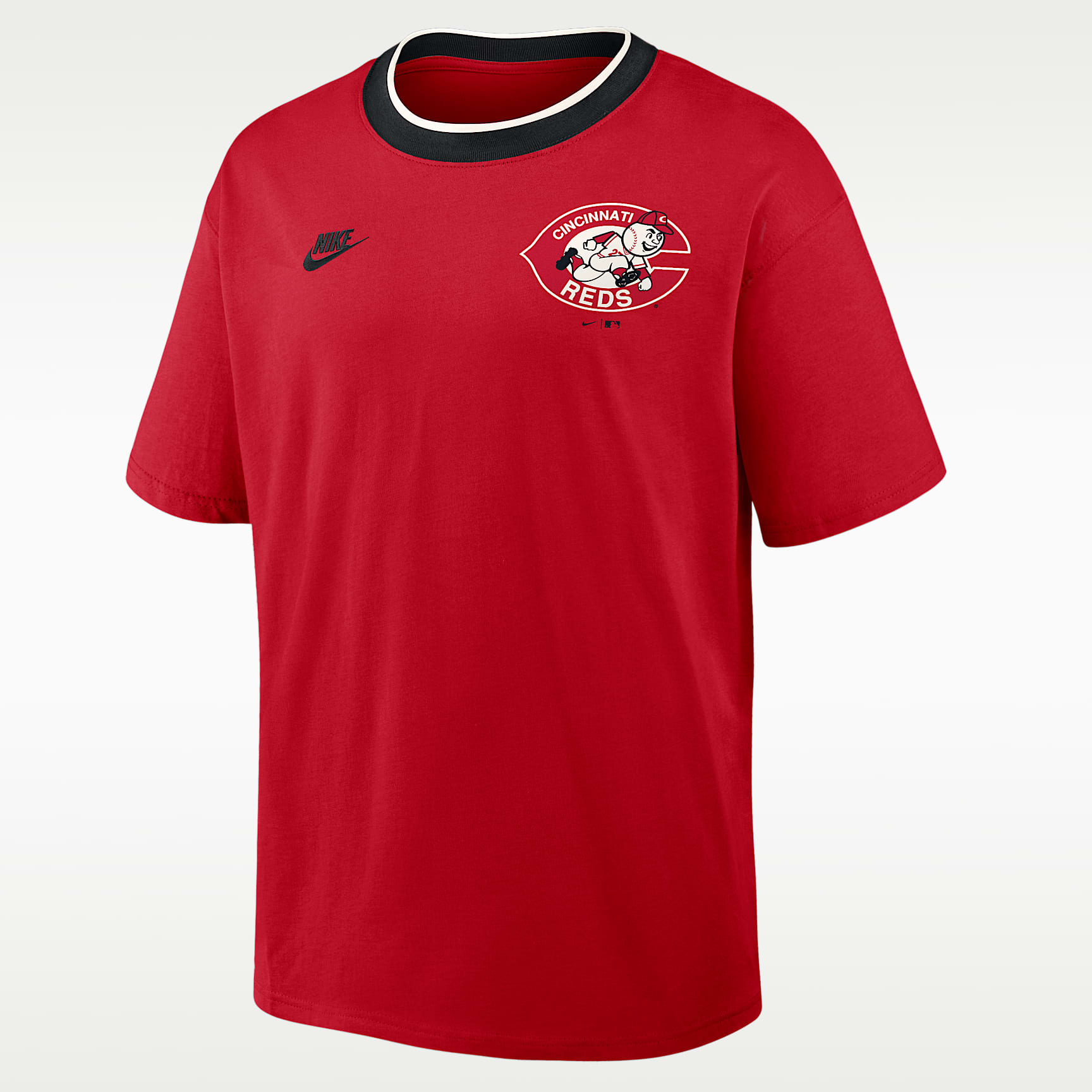 Cincinnati Reds Cooperstown Ringer Men's Nike MLB T-Shirt. Nike.com